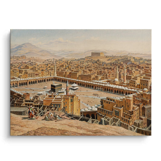 Old Mecca Cityscape - Canvas