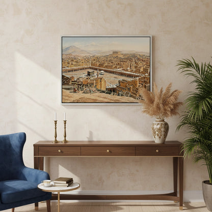 Old Mecca Cityscape - Canvas