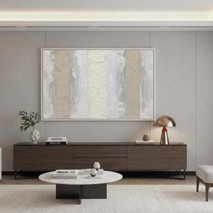 Organic Ivory Vertical Painting #OIVE550