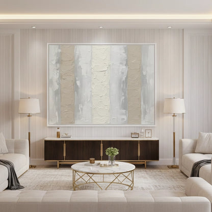 Organic Ivory Vertical Painting #OIVE550