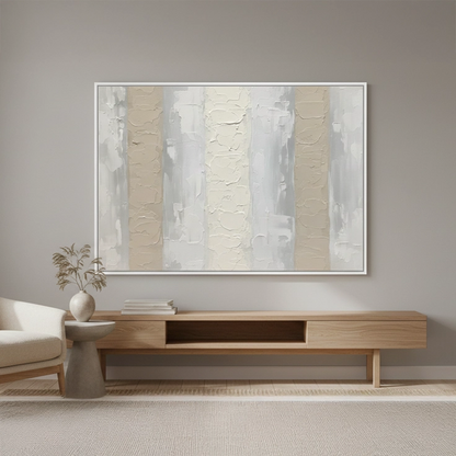 Organic Ivory Vertical Painting #OIVE550