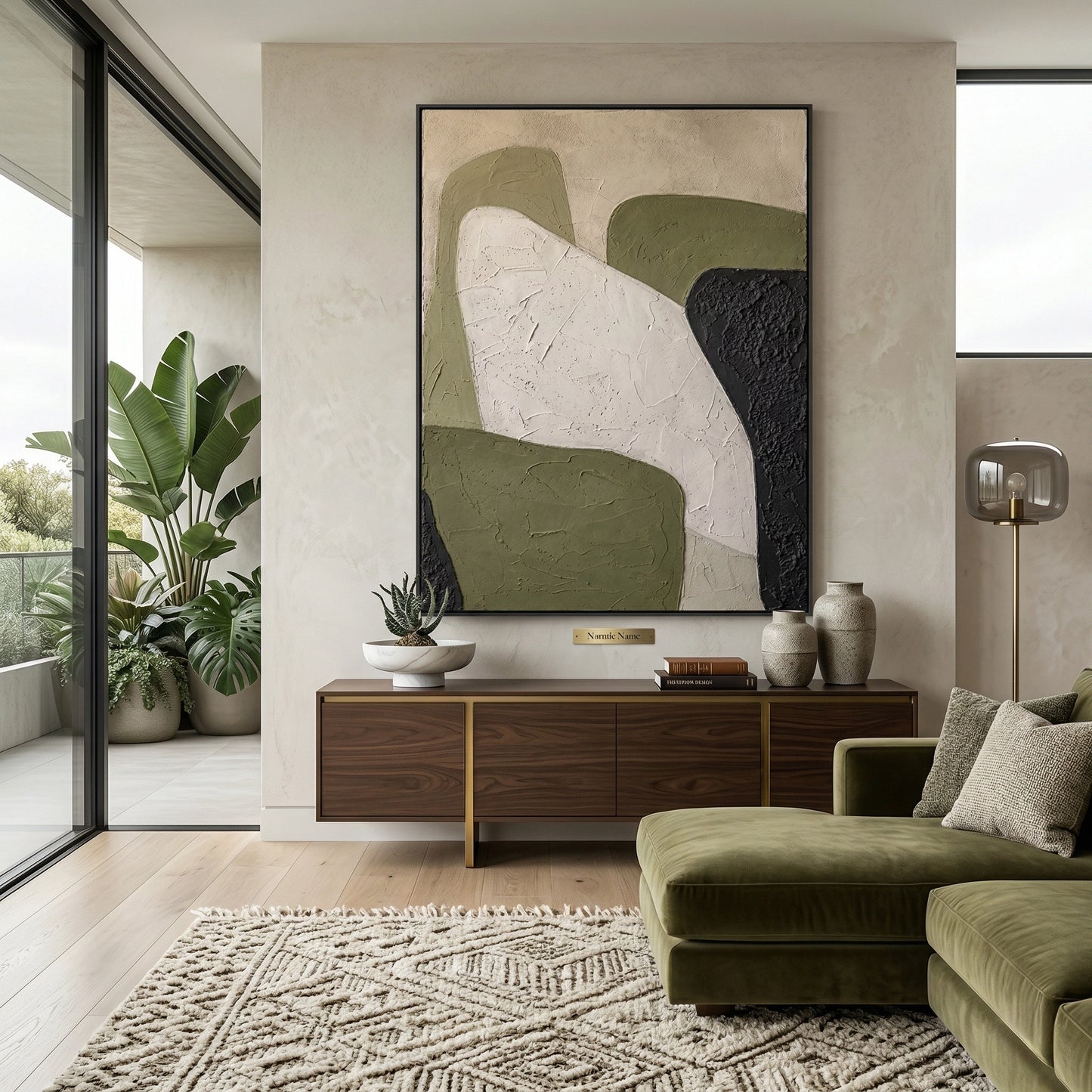 2Neutral Earth Tone Tectonic Canvas for High-End Dubai Offices