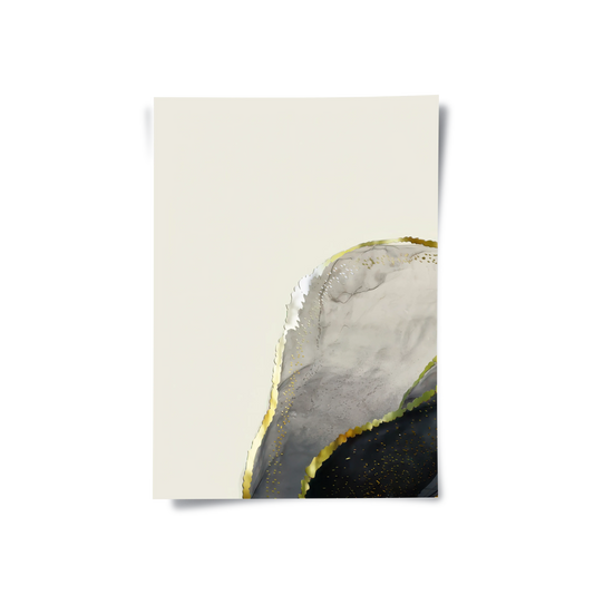 Golden Geode Set of 3 - Poster