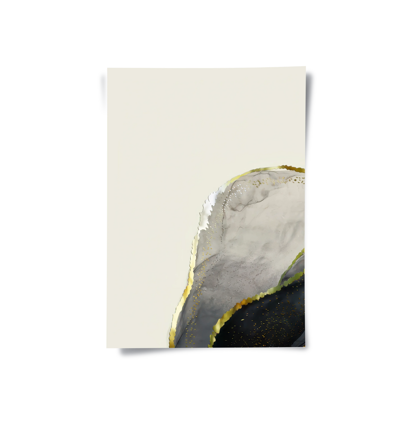 2Golden Geode Set of 3 - Poster