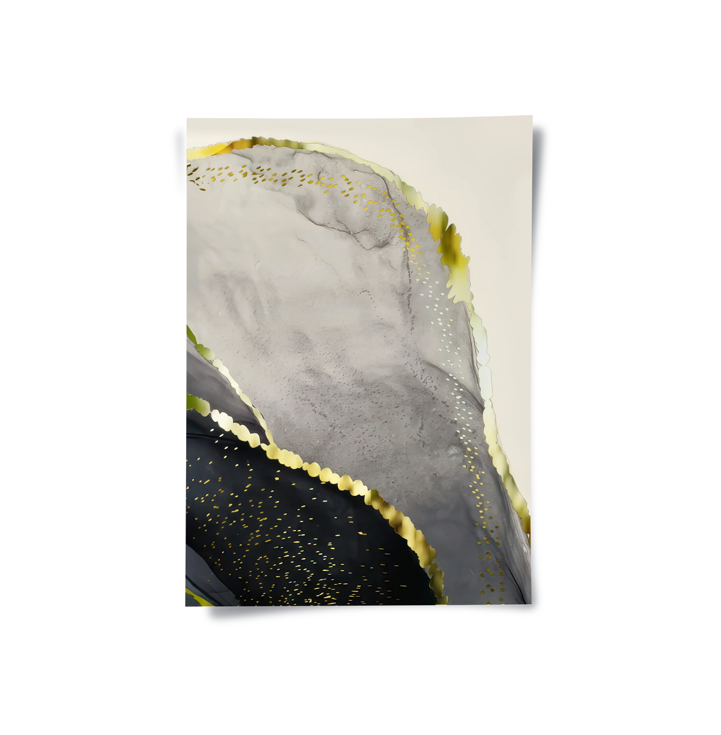 2Golden Geode Set of 3 - Poster