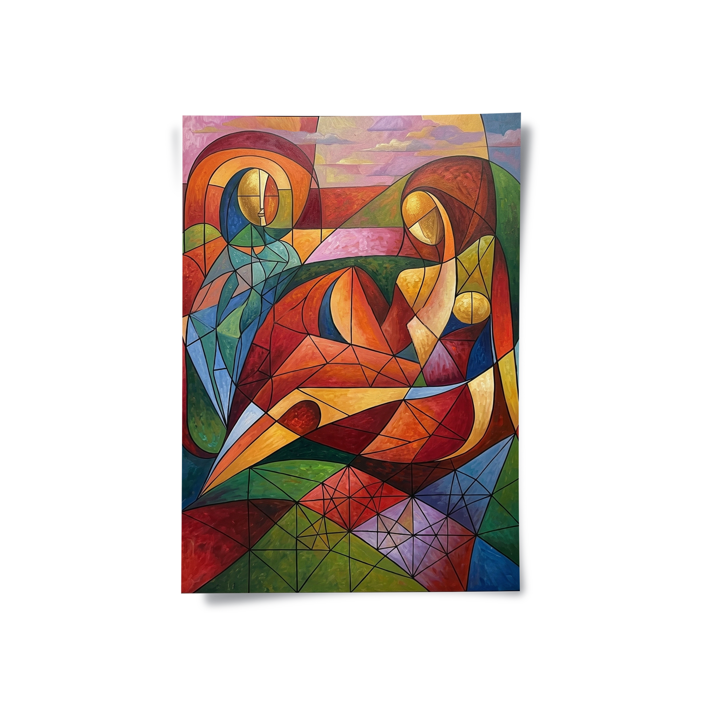 2Modern Abstract Figures - Poster