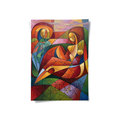 Modern Abstract Figures - Poster