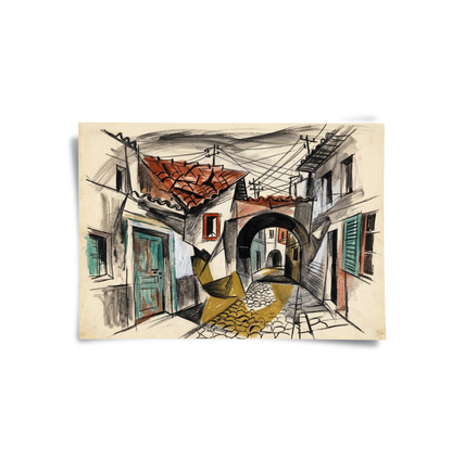 Old Town Archway - Poster