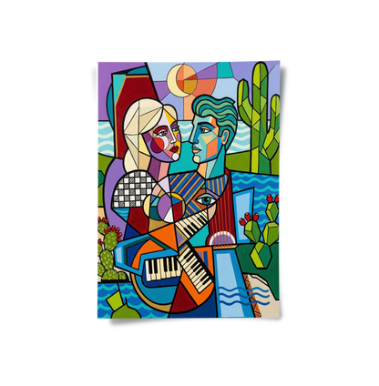 Desert Melody Pop Art - Poster