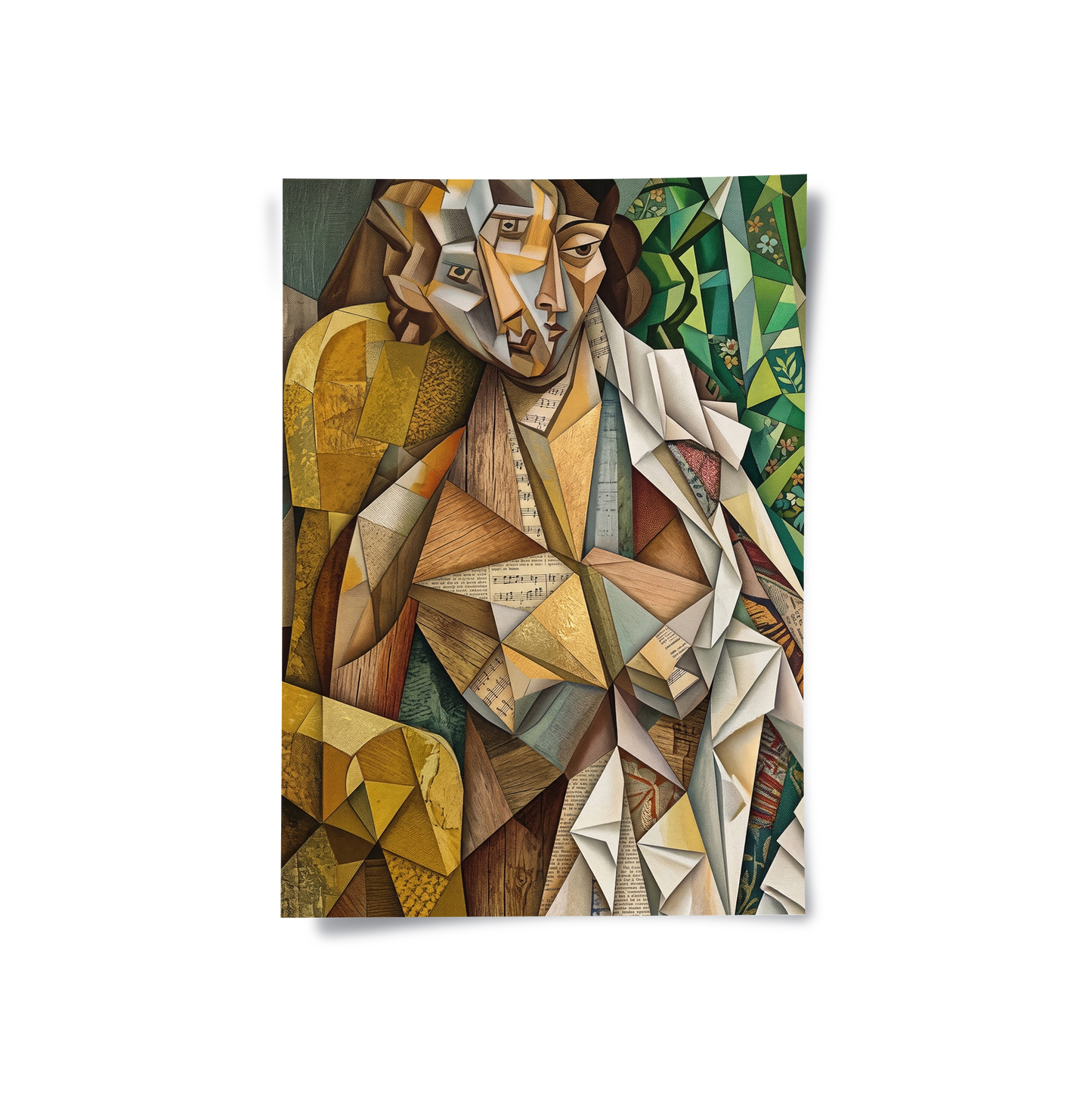 2Melodic Cubist Portrait - Poster