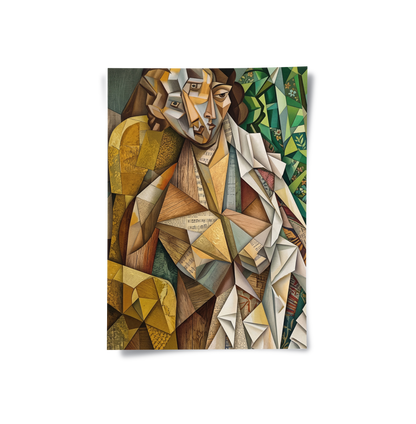 Melodic Cubist Portrait - Poster