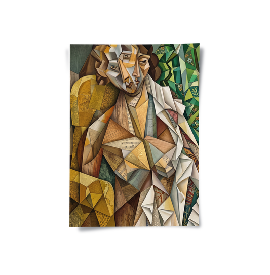 Melodic Cubist Portrait - Poster