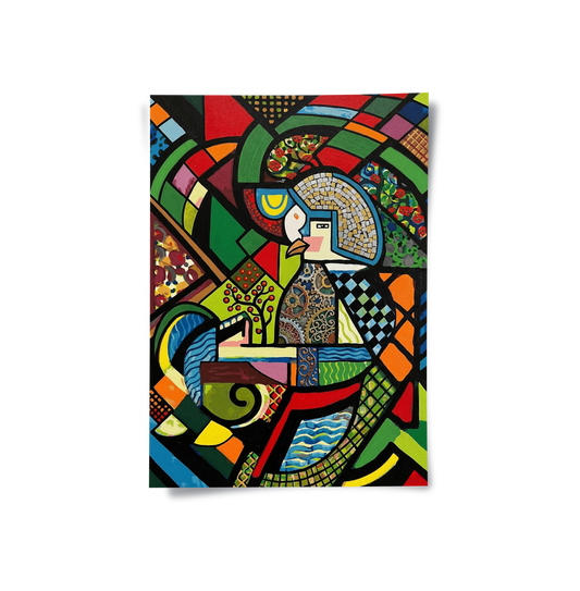Abstract Clockwork Bird - Poster