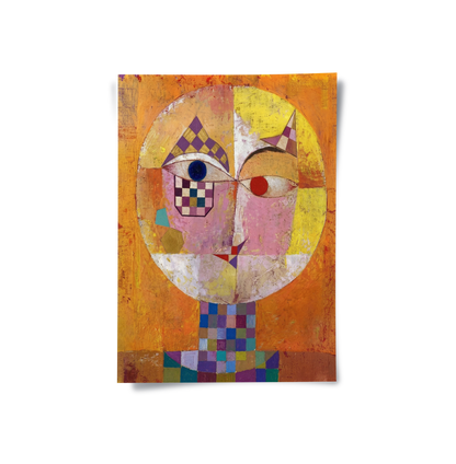Geometric Harlequin Portrait - Poster