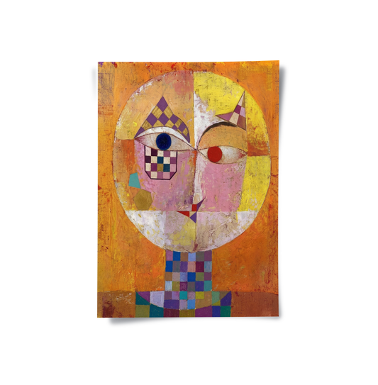Geometric Harlequin Portrait - Poster