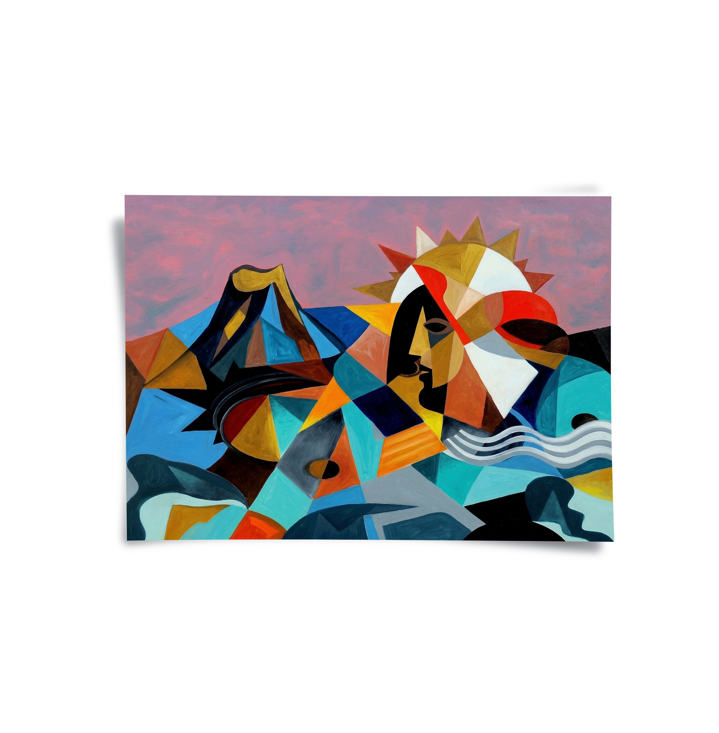2Cubist Sun Spirit - Poster