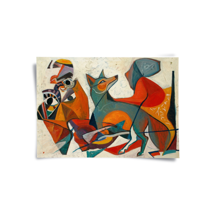 Fauvist Fox in Motion - Poster