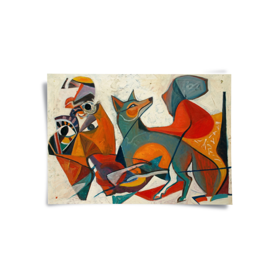 Fauvist Fox in Motion - Poster