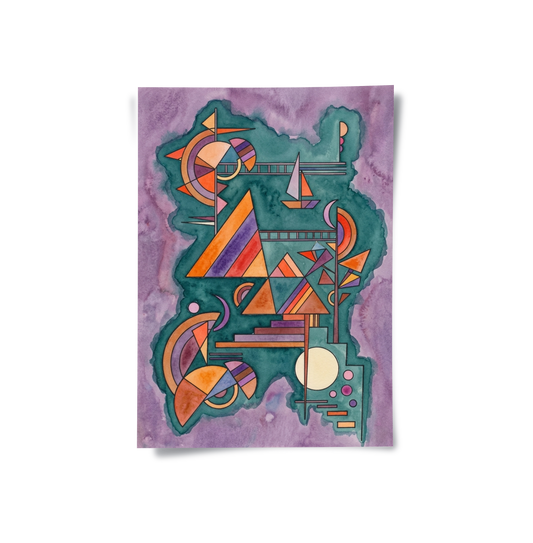 Geometric Dreamscape - Poster