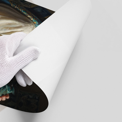 Woman with Azure Bird - Poster