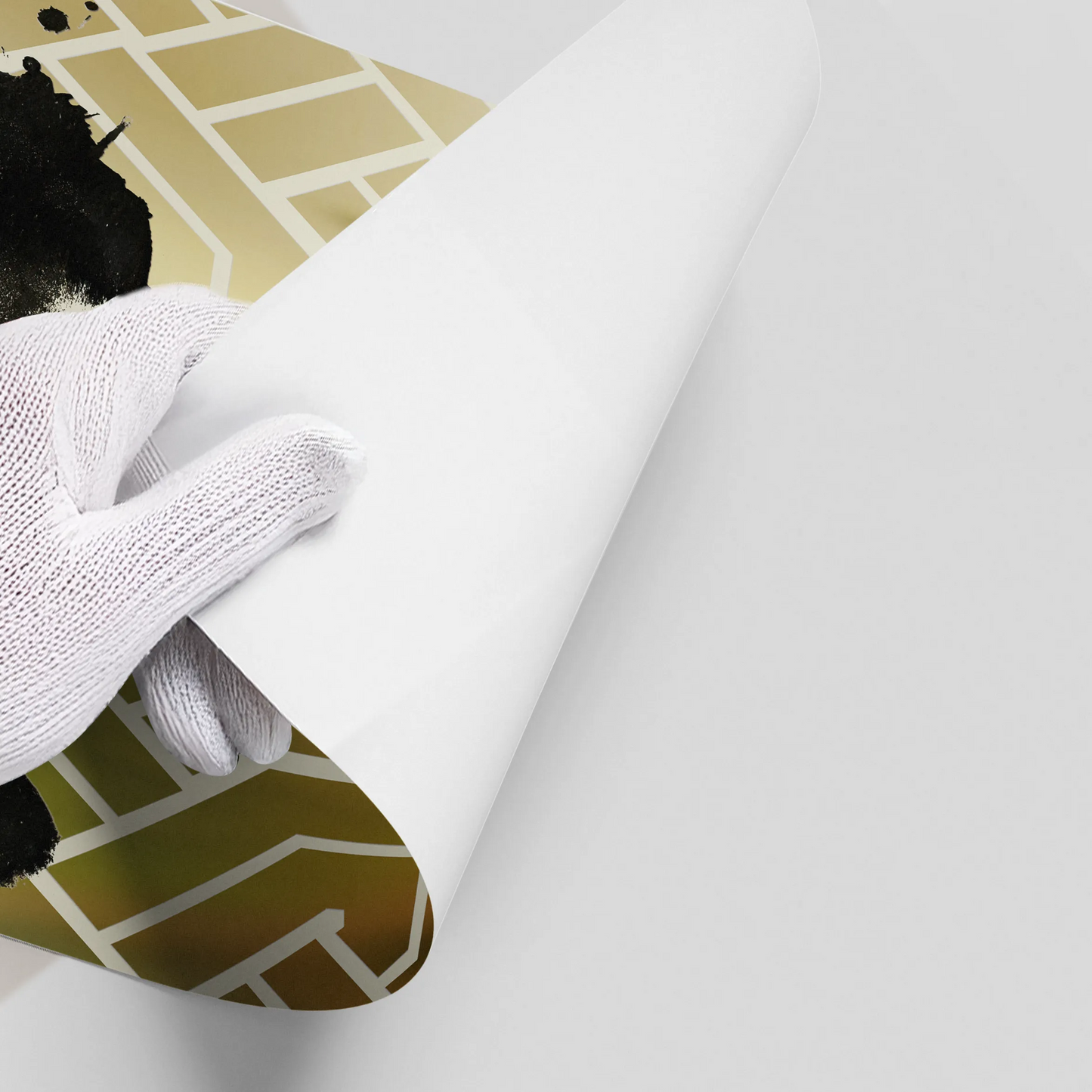 2Gold Geometric Abstract - Poster