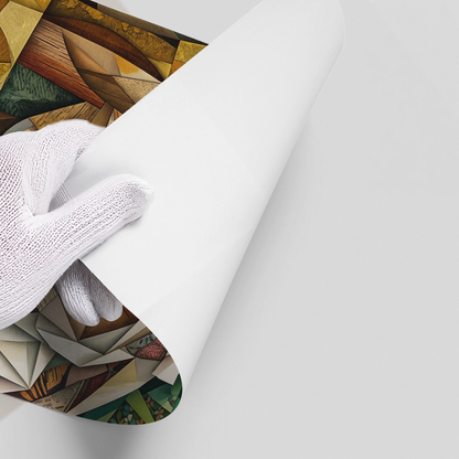 Melodic Cubist Portrait - Poster
