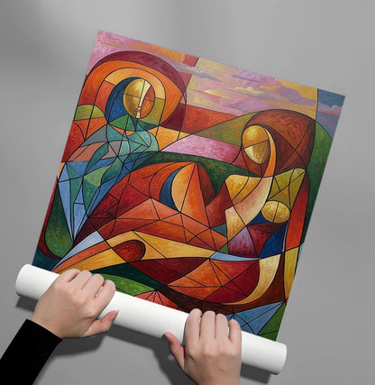 Modern Abstract Figures - Poster