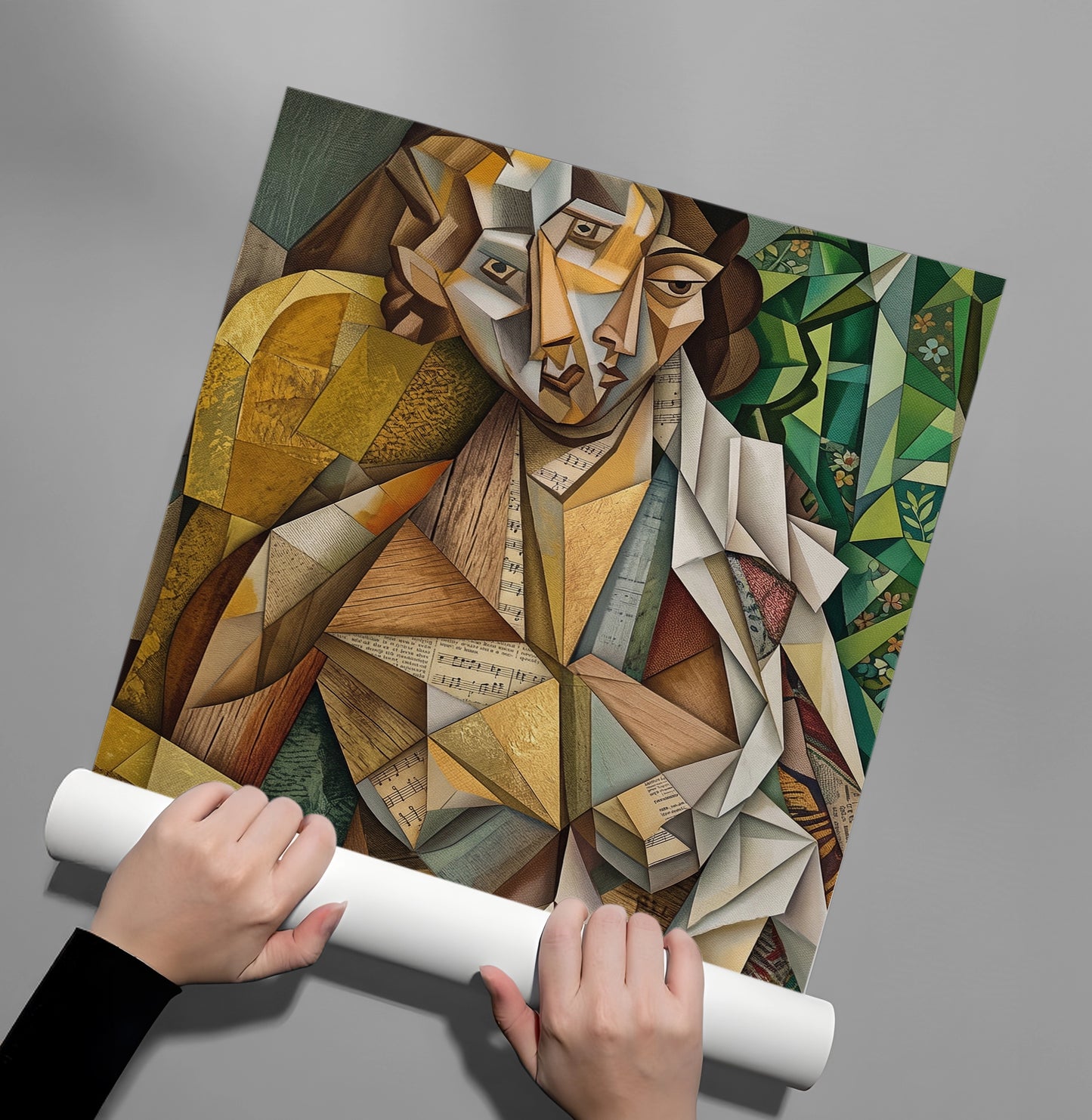 2Melodic Cubist Portrait - Poster