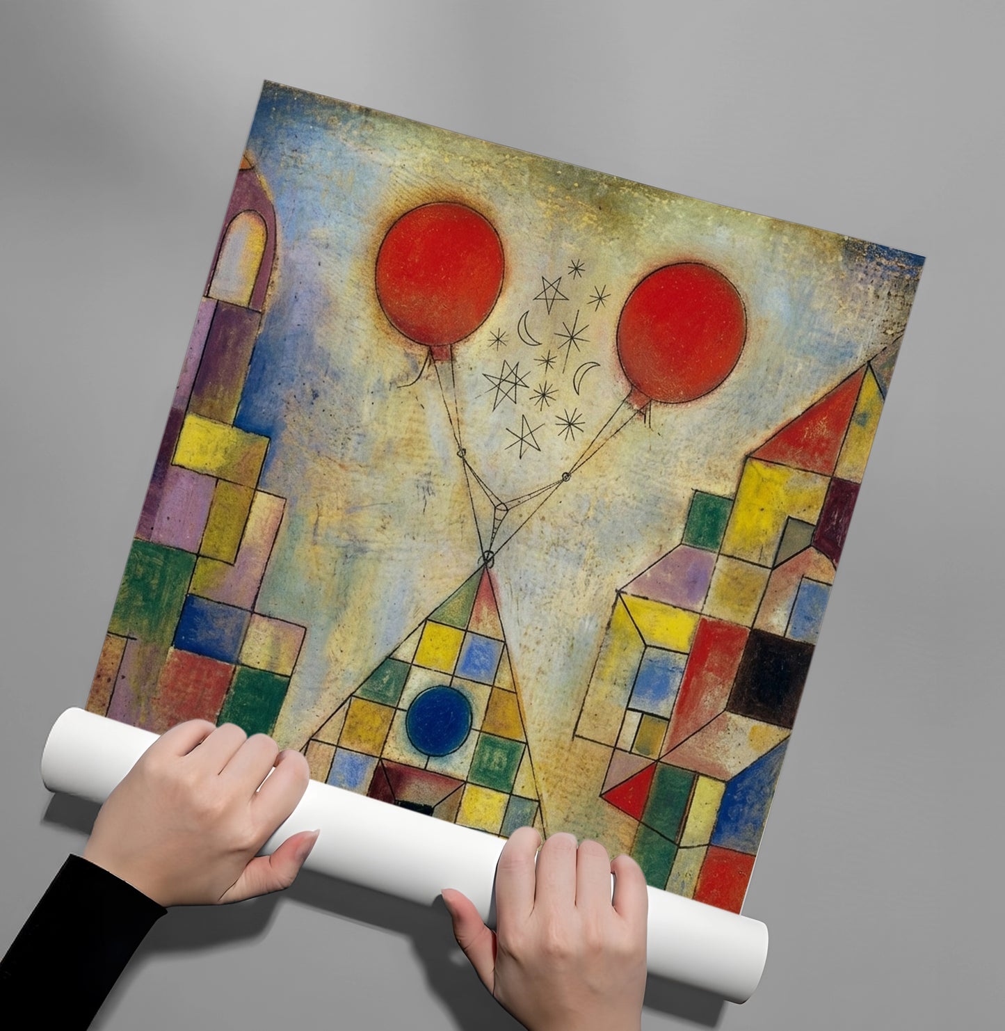 2Surreal Geometric Landscape - Poster