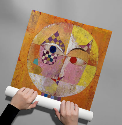 Geometric Harlequin Portrait - Poster