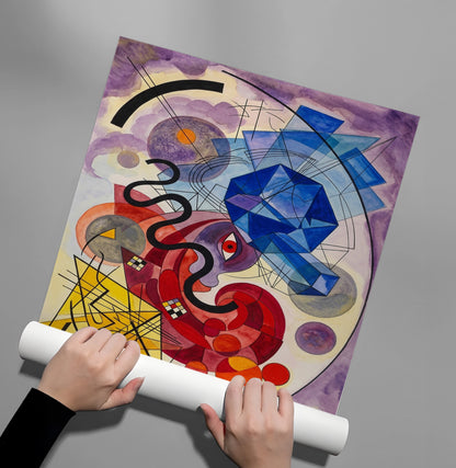 Vibrant Geometric Surrealism - Poster