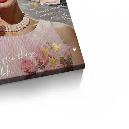 Paris Chic Audrey Hepburn  - Canvas
