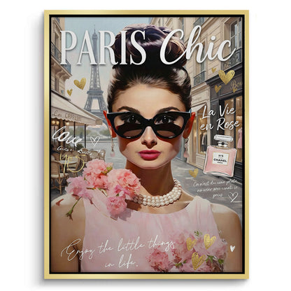 Paris Chic Audrey Hepburn  - Canvas