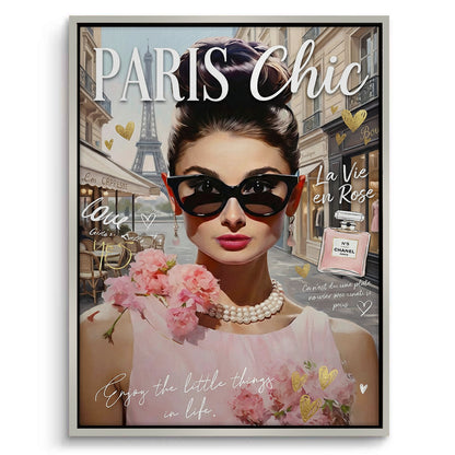 Paris Chic Audrey Hepburn  - Canvas