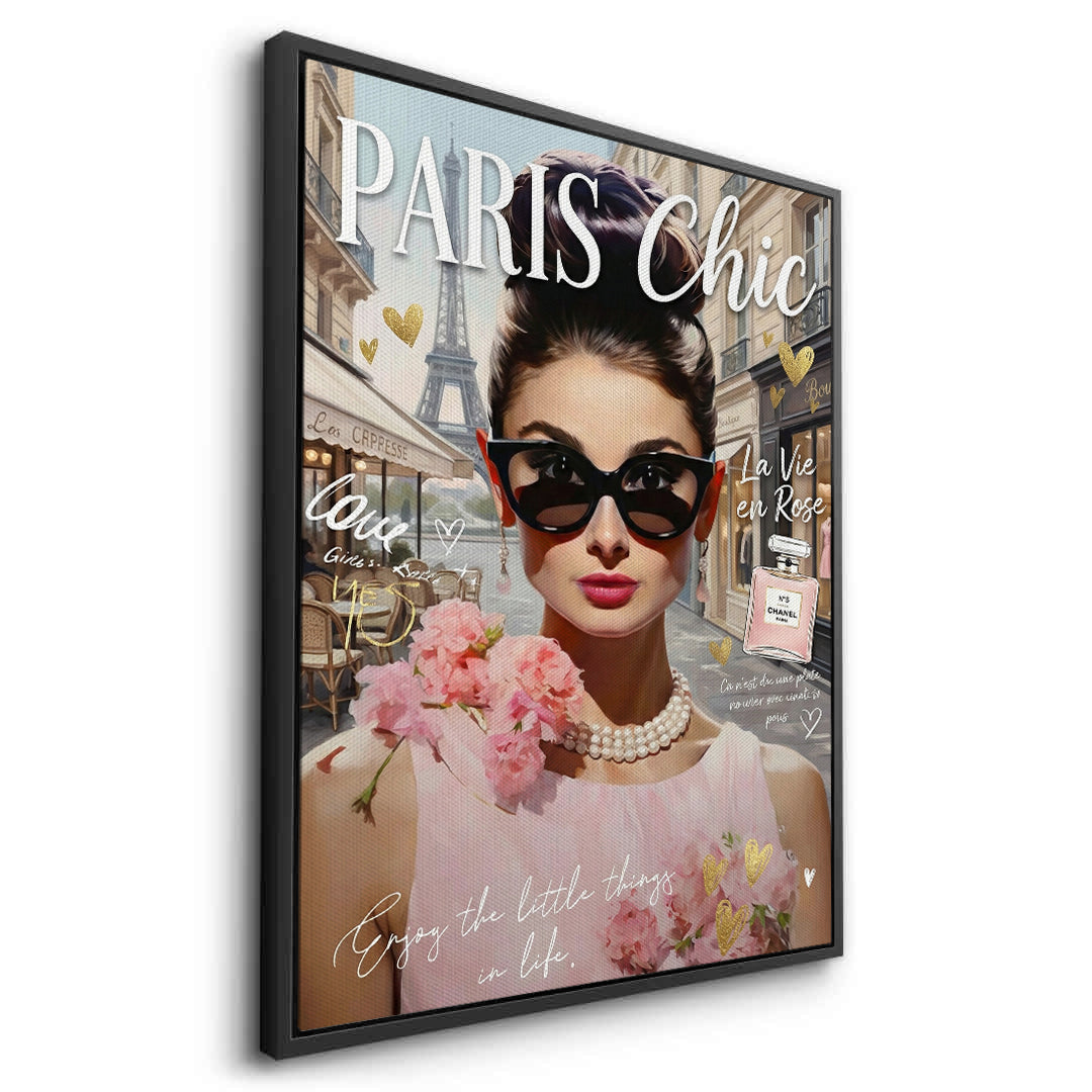 2Paris Chic Audrey Hepburn  - Canvas
