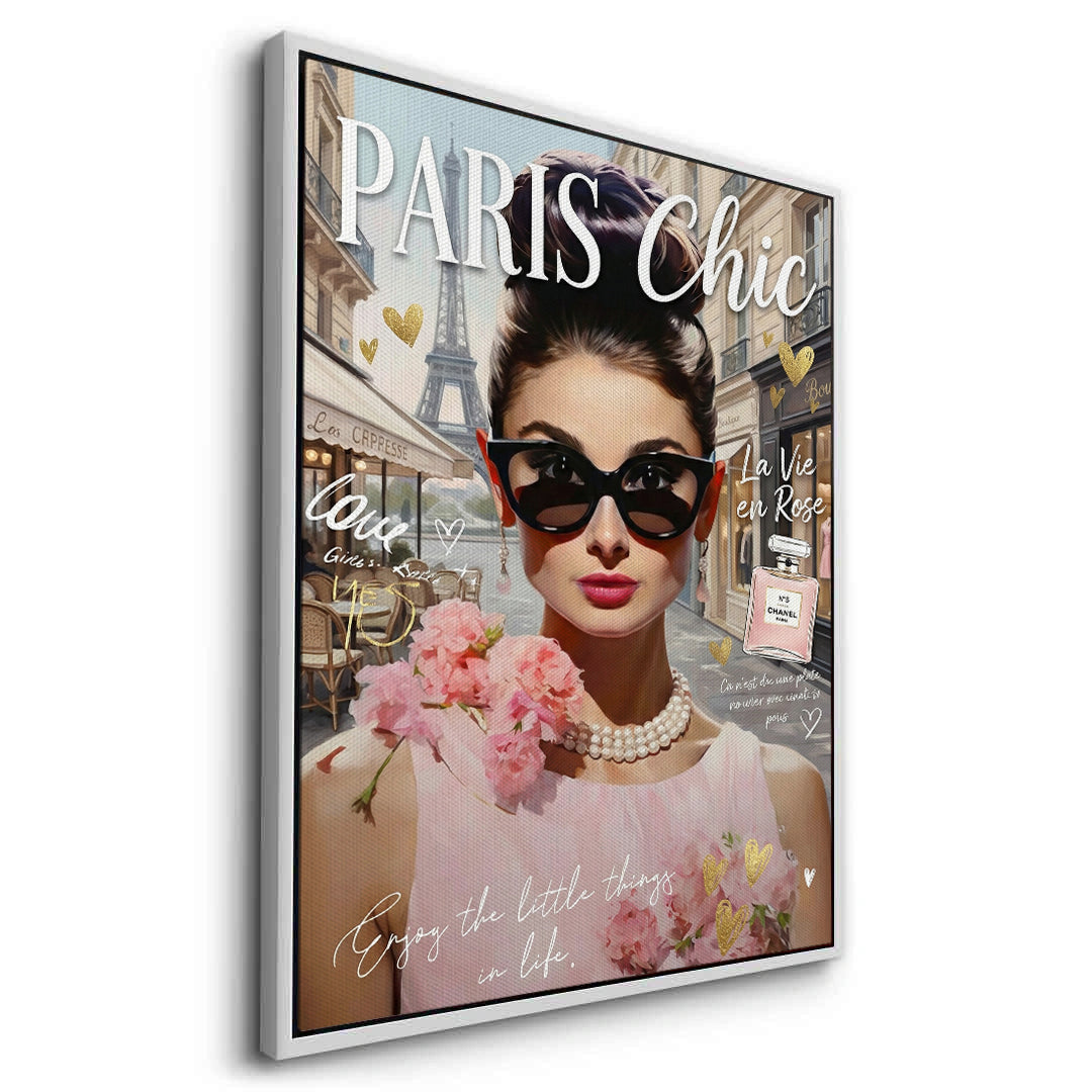 2Paris Chic Audrey Hepburn  - Canvas
