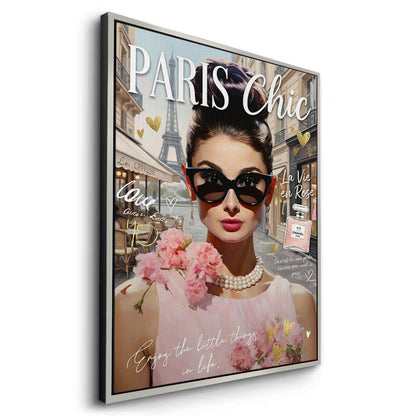 Paris Chic Audrey Hepburn  - Canvas