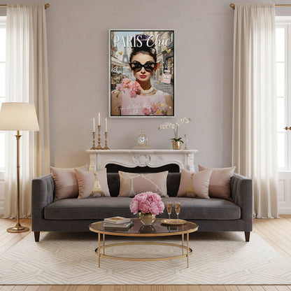 Paris Chic Audrey Hepburn  - Canvas