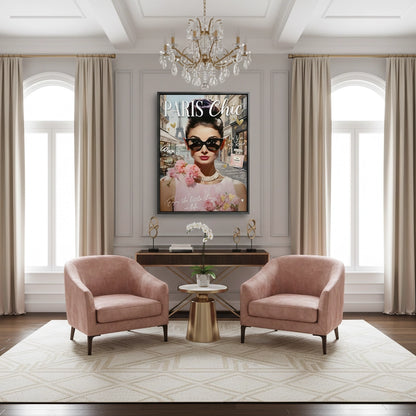 Paris Chic Audrey Hepburn  - Canvas