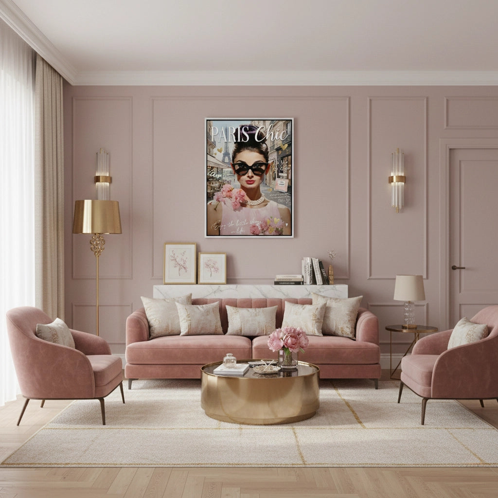2Paris Chic Audrey Hepburn  - Canvas