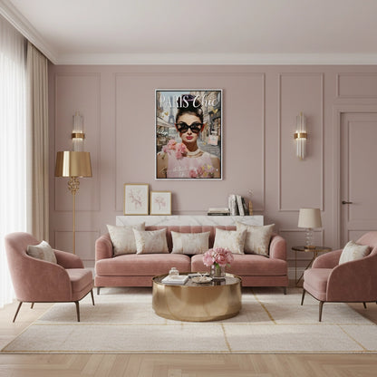 Paris Chic Audrey Hepburn  - Canvas