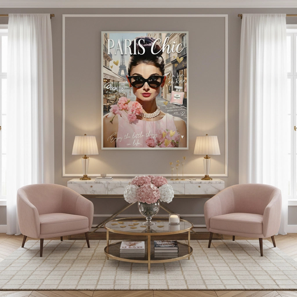 2Paris Chic Audrey Hepburn - Fine Art