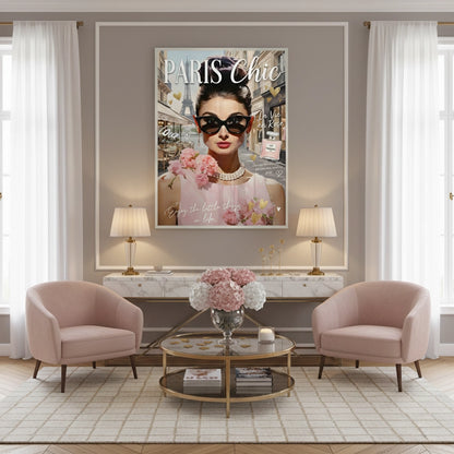 Paris Chic Audrey Hepburn - Fine Art