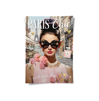 Paris Chic Audrey Hepburn - Poster