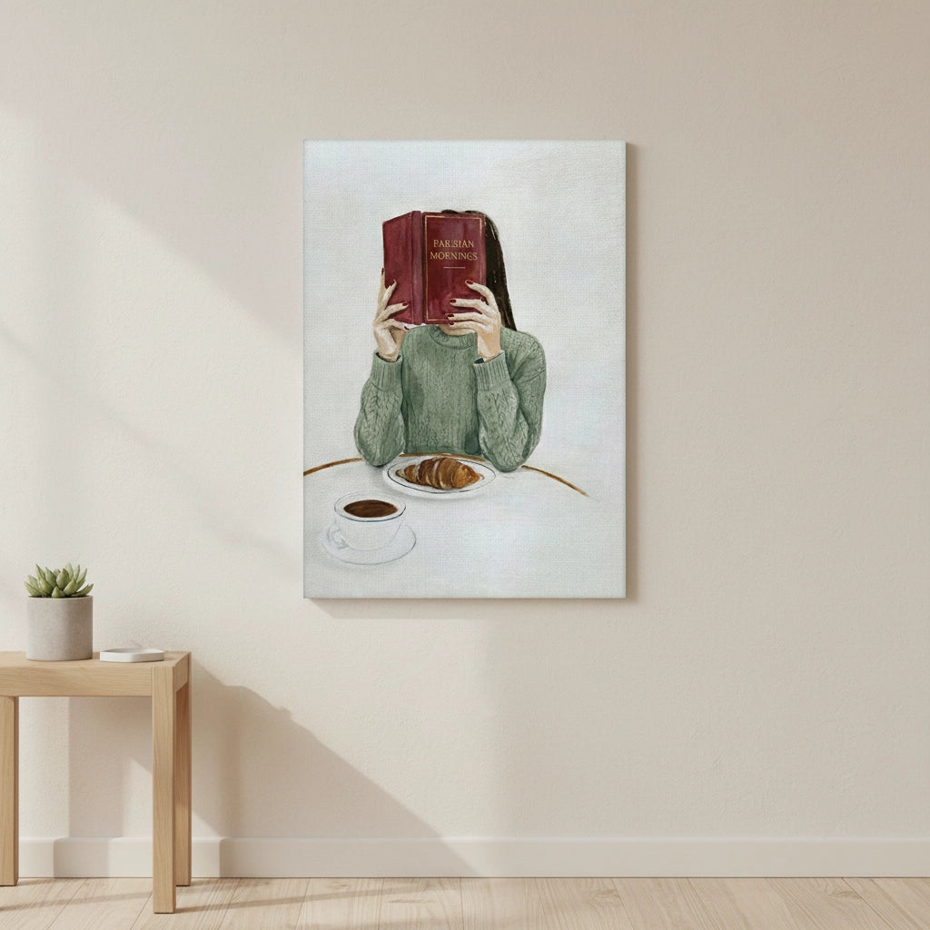 Parisian Morning Watercolor - Canvas