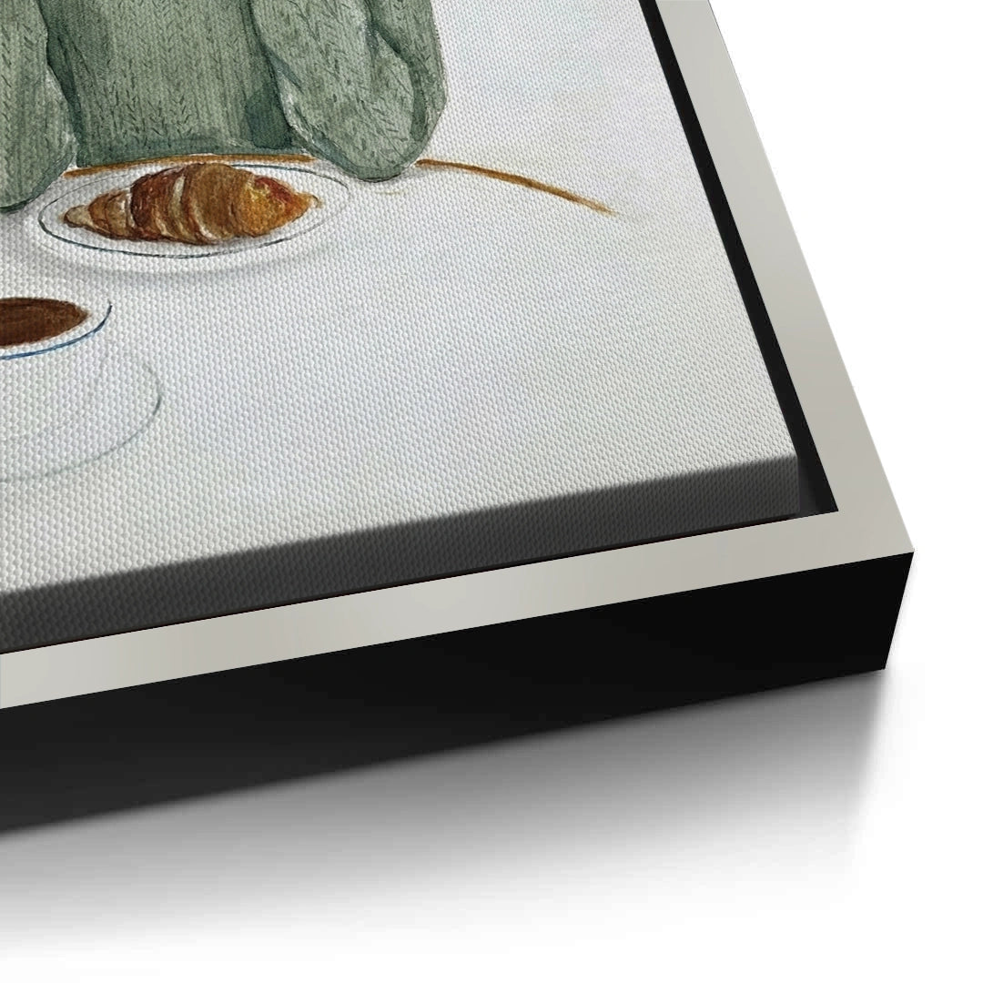 2Parisian Morning Watercolor - Canvas