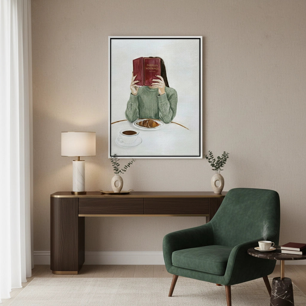 Parisian Morning Watercolor - Canvas