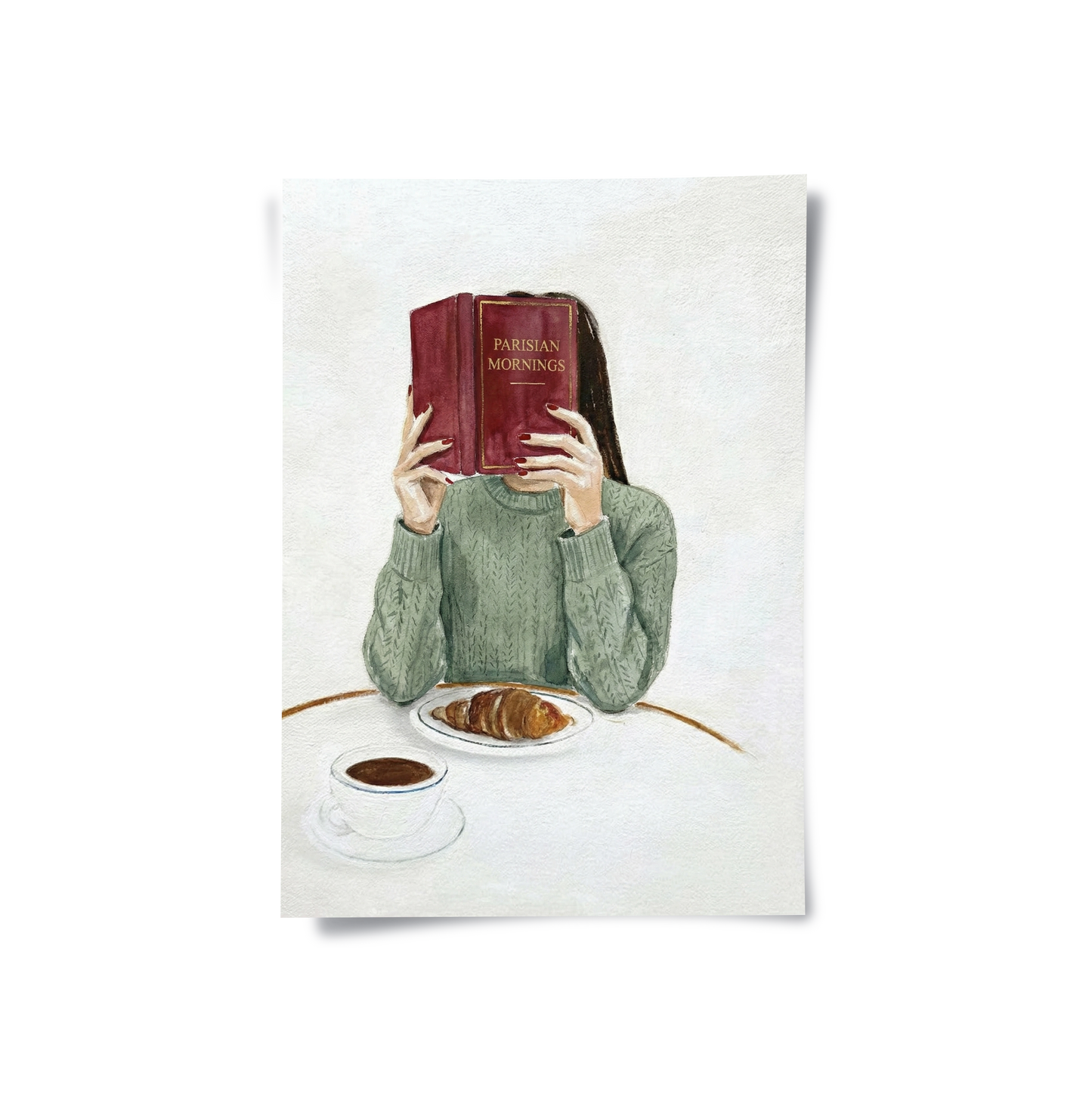 2Parisian Morning Watercolor - Poster