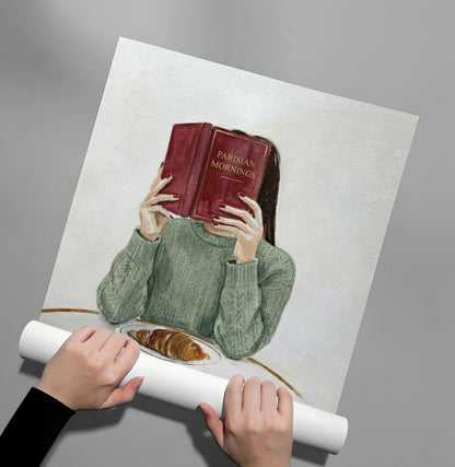 Parisian Morning Watercolor - Poster