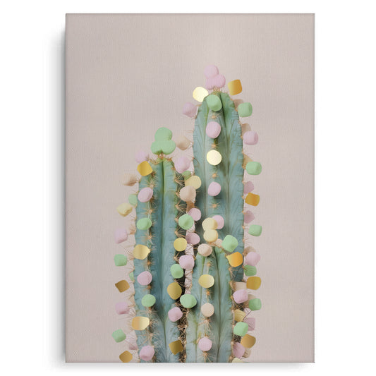 Pastel Cactus - Canvas